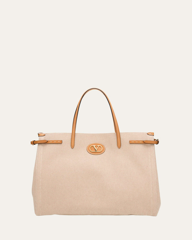 Antibes Large Canvas Tote Bag